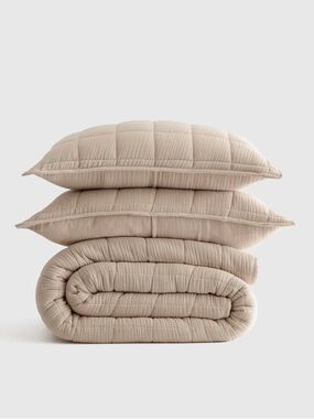 quince tobacco linen European Duvet Cover in Mint, Size Twin by in vibe European Linen Duvet Cover in